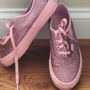 Authentic Vans (Shimmer) Bright Pink